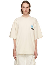 Gcds Beige Rick Morty Edition Oversized T Shirt