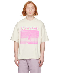 Calvin Klein Beige Shot Put T Shirt