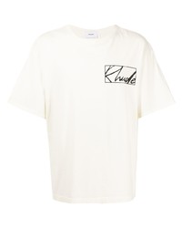 Rhude Chest Logo Print T Shirt