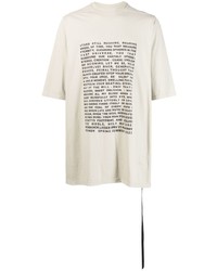 Rick Owens DRKSHDW Cotton Graphic Print Short Sleeved T Shirt