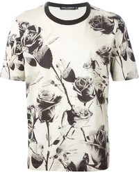 Dolce & Gabbana Rose Print T Shirt
