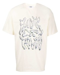 MSGM Fluidity Of Thought Short Sleeve T Shirt