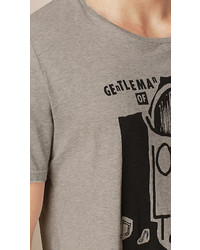 Burberry Gentleman Of London Graphic Cotton T Shirt