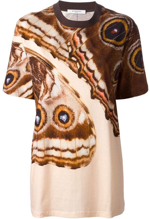 Givenchy Butterfly Print T Shirt, $820 