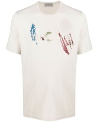 Corneliani Graphic Print Stretch Cotton T Shirt