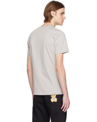 Moschino Gray Printed T Shirt