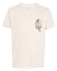 OSKLEN Leaf Print Cotton T Shirt