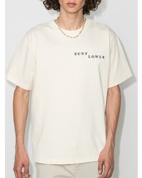 Sunflower Line Logo Print T Shirt