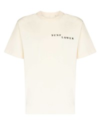 Sunflower Line Logo Print T Shirt