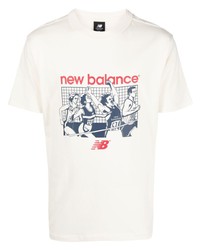 New Balance Log Print Cotton T Shirt