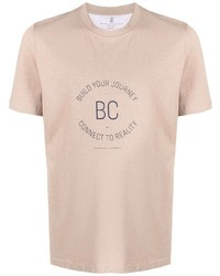 Brunello Cucinelli Logo Crew Neck T Shirt