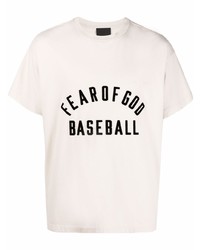 Fear Of God Logo Print Baseball T Shirt