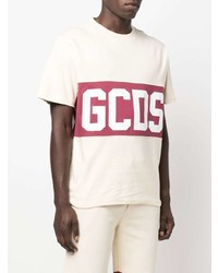Gcds Logo Print Cotton T Shirt