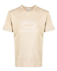 Woolrich Logo Print Cotton T Shirt