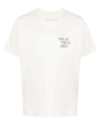 One Of These Days Logo Print Cotton T Shirt