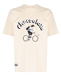 Chocoolate Logo Print Cotton T Shirt