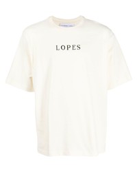 Leandro Lopes Logo Print Short Sleeve T Shirt