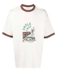 Drôle De Monsieur Logo Print Short Sleeve T Shirt