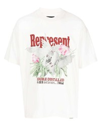 Represent Logo Print Short Sleeved T Shirt