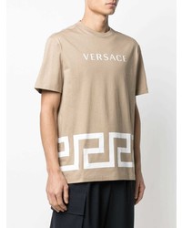 Versace Logo Print T Shirt