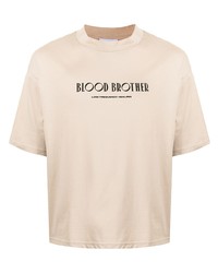Blood Brother Logo Print T Shirt