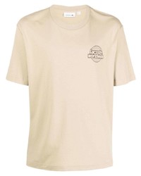 Lacoste Map Print Cotton T Shirt