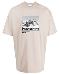 MSGM Mountain Print T Shirt