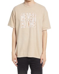 Blood Brother Never Alone Cotton Graphic Tee