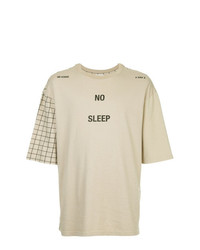 Ex Infinitas No Sleep Checked Sleeve T Shirt