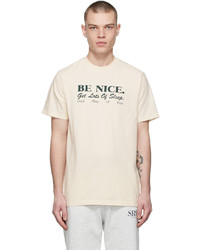 Sporty & Rich Off White Be Nice T Shirt