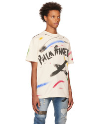 Palm Angels Off White Brush Strokes T Shirt
