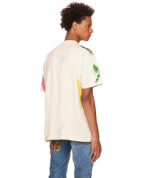 Palm Angels Off White Brush Strokes T Shirt