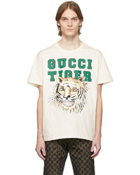 Gucci Off White Cotton T Shirt