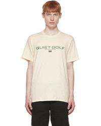 Quiet Golf Off White Cotton T Shirt