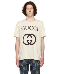 Gucci Off White Cotton T Shirt