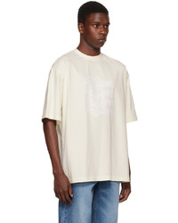 We11done Off White Flocked T Shirt