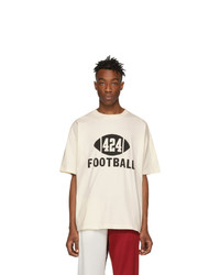 424 Off White Football T Shirt