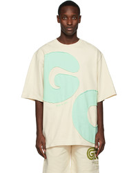 Gcds Off White Green Andy Logo T Shirt