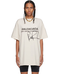 Balenciaga Off White Rupaul Edition Oversized Logo T Shirt