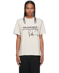 Balenciaga Off White Rupaul Edition Small Fit Logo T Shirt