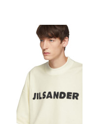 Jil Sander Off White Wool Boxy T Shirt