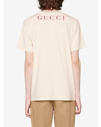 Gucci Oversize T Shirt With Sharks Print