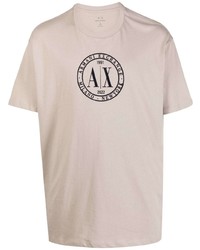 Armani Exchange Oversized Flocked Logo T Shirt