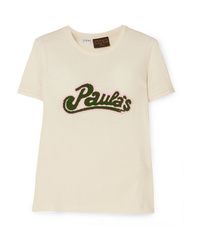 Loewe Paulas Ibiza Appliqud Cotton And Jersey T Shirt