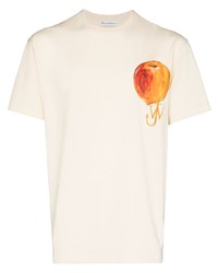 JW Anderson Peach Print Logo T Shirt