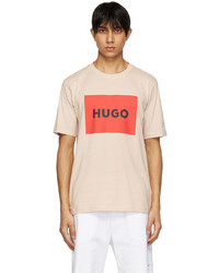 Hugo Pink Cotton T Shirt