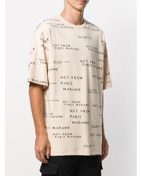 Drôle De Monsieur Printed Cotton T Shirt