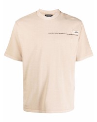 VAL KRISTOPHE R Slogan Print Cotton T Shirt
