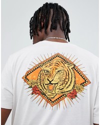 ASOS DESIGN Relaxed T Shirt With Tiger Back Print