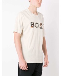 BOSS Round Neck Logo Print T Shirt